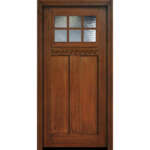 Eswda X Exterior Mahogany In X In Craftsman Lite Sdl Divided