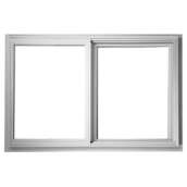 36x36 35.25x35.25 Sliding Aluminum Window White Low-E Glass With Screen ...