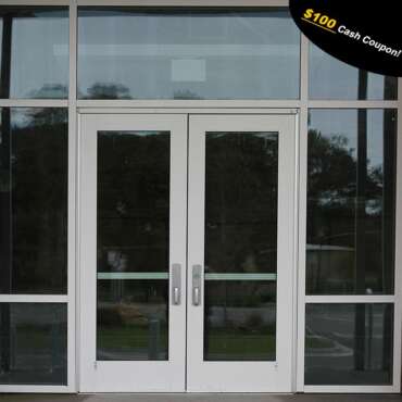 Tempered glass doors and windows for buildings,office,store front ...