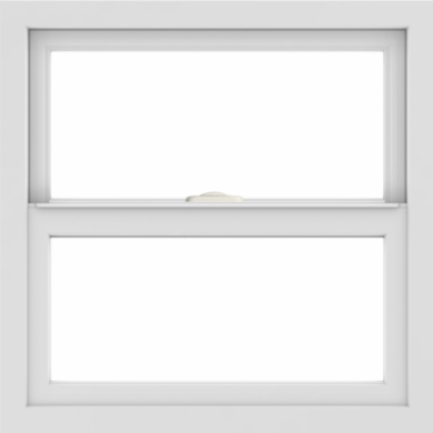 WDMA 24x24 (23.5 x 23.5 inch) White Aluminum Single and Double Hung Window without grids interior