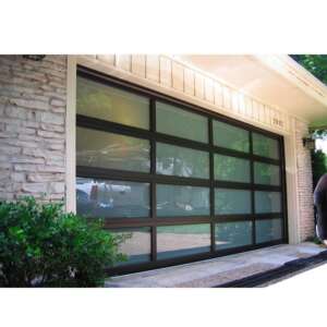 ESWDA 16x7 Aluminium Insulated Tempered Glass Garage Door Price - Euro ...