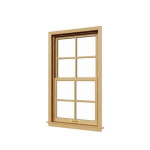 Eswda Aluminium Double Hung Window Vertical Sliding American Style 