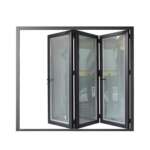 ESWDA Black Five Panels Aluminium Bi-folding Door Double Glazed ...