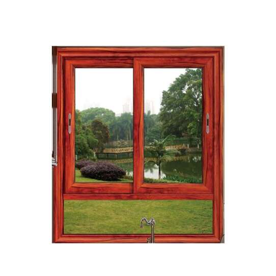 WDMA wood grain finish aluminum window Aluminum Sliding Window