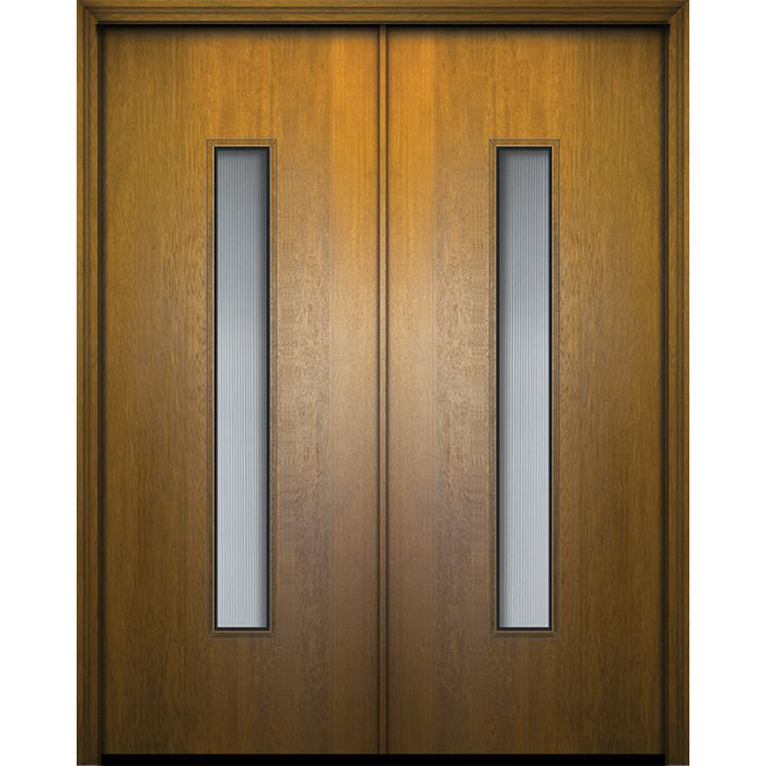 ESWDA 64x96 Exterior Mahogany 96in Double Malibu Contemporary Door w ...